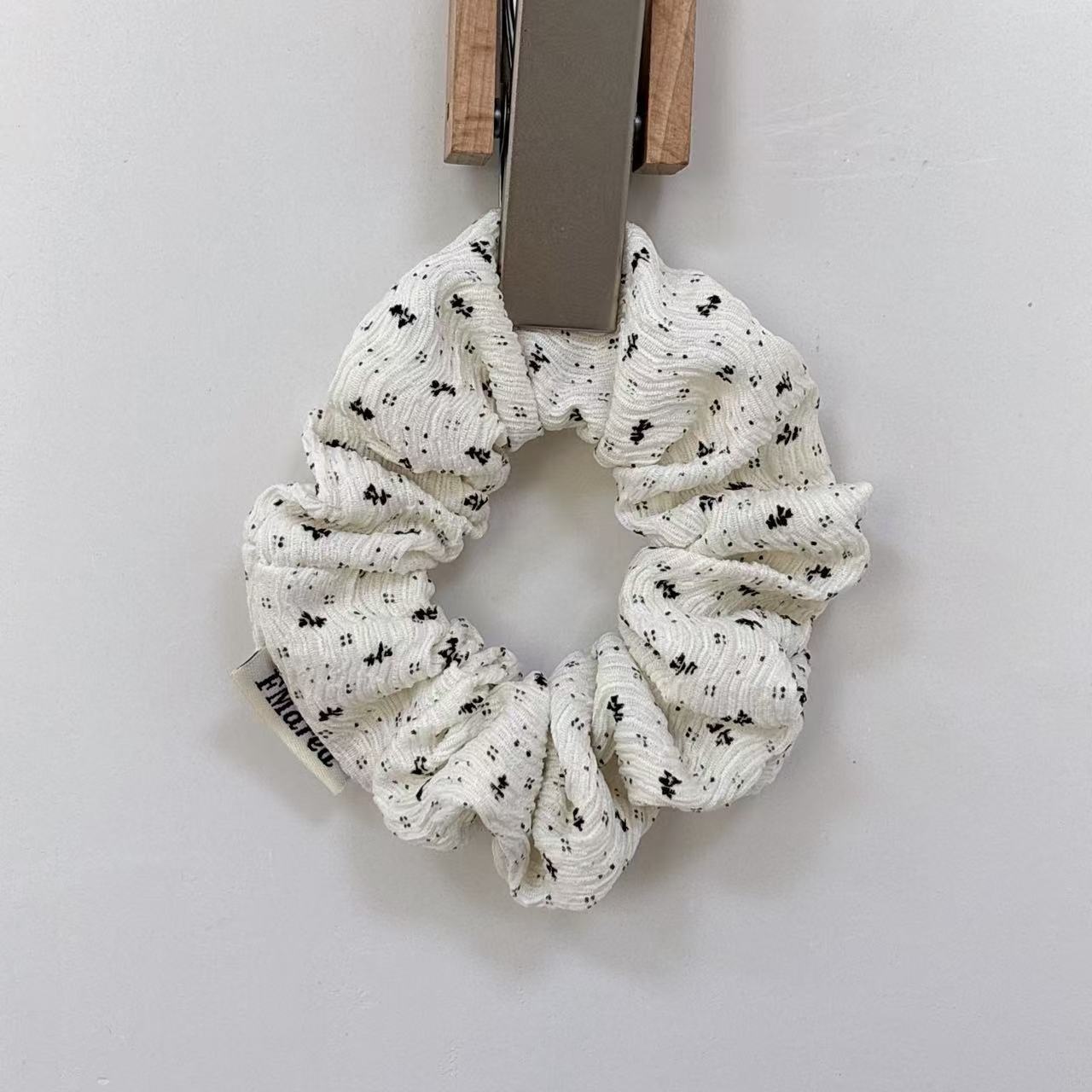 Women's Versatile Cotton Hair Scrunchies Ditsy Floral & Solid Color