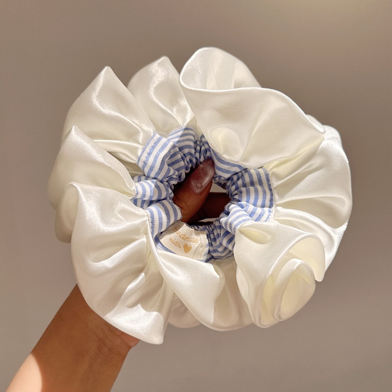 Women's Elegant Large Cloth Scrunchie Banquet Hair Tie Ditsy Floral