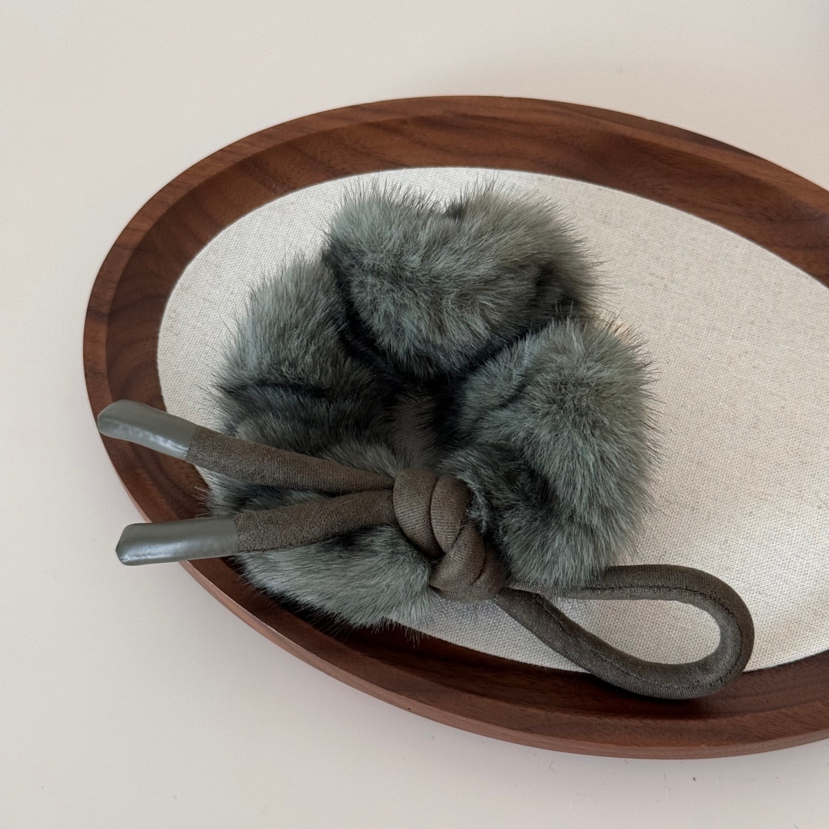 Women's Winter Flannel Ponytail Hair Ties Large Bowknot Multicolor