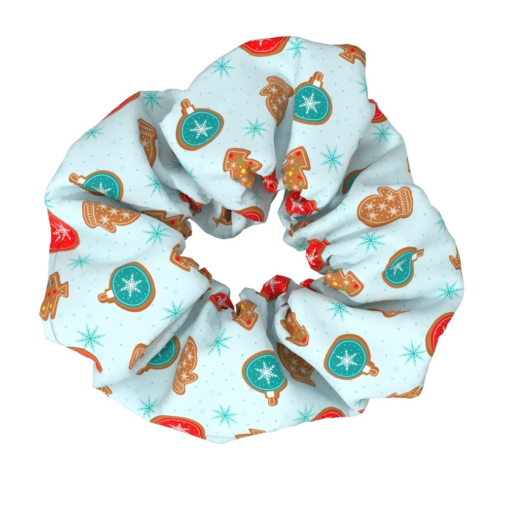 Women's Large Bow Hair Ties Festive Christmas Tree Pattern Cloth Headwear