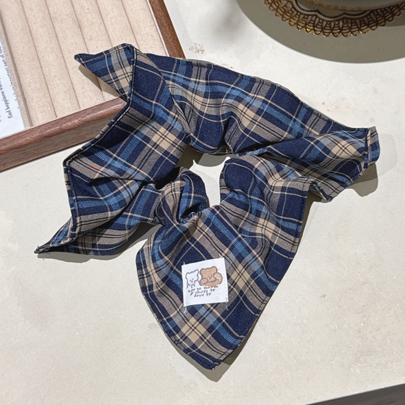 Women's Elegant Cloth Scarf Bowknot Hair Bands Geometric Pattern