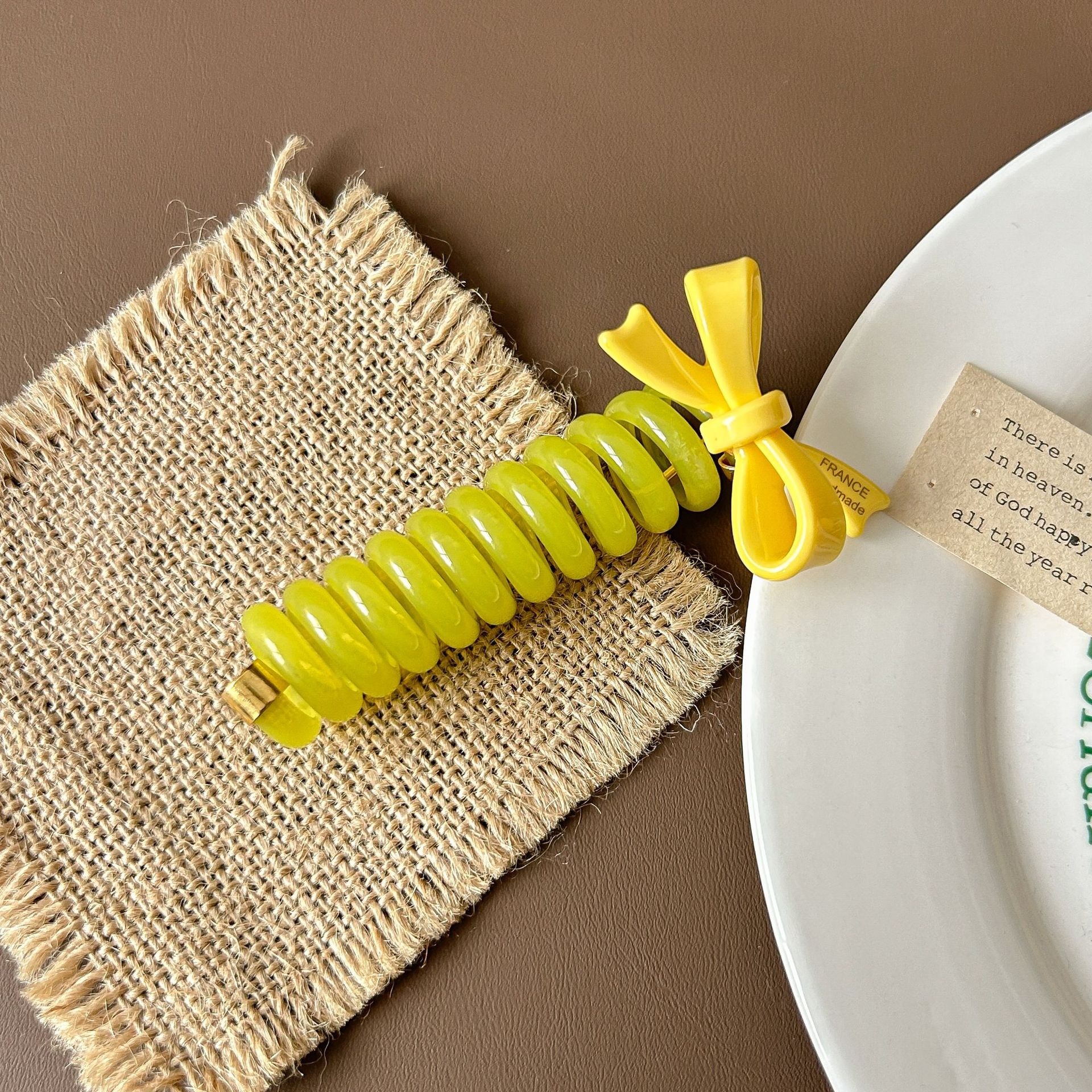 Women's High Elastic Ponytail Bubble Hair Tie Acetate Bowknot