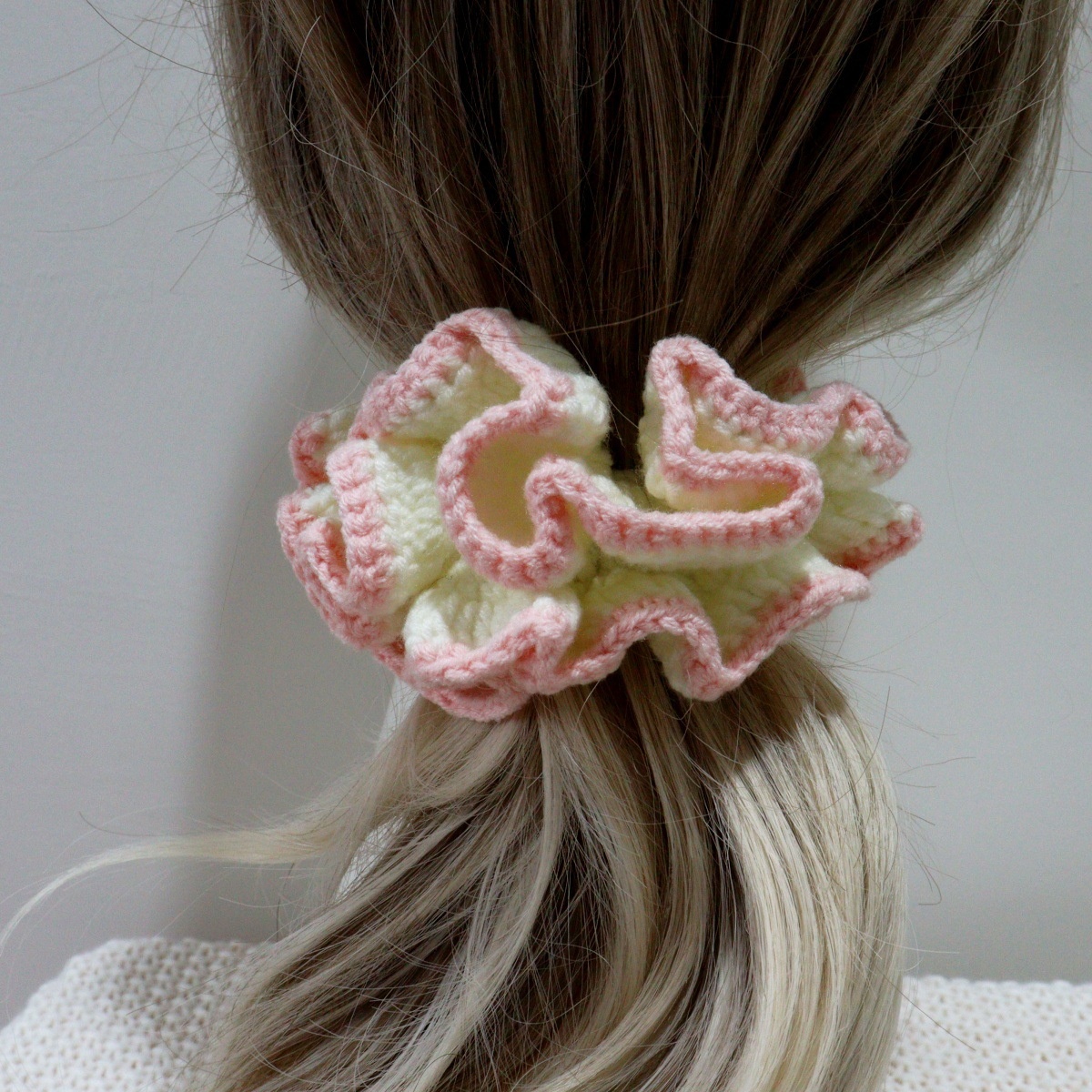 Girls Versatile Polyester Knitted Hair Bands Vintage Floral Lace