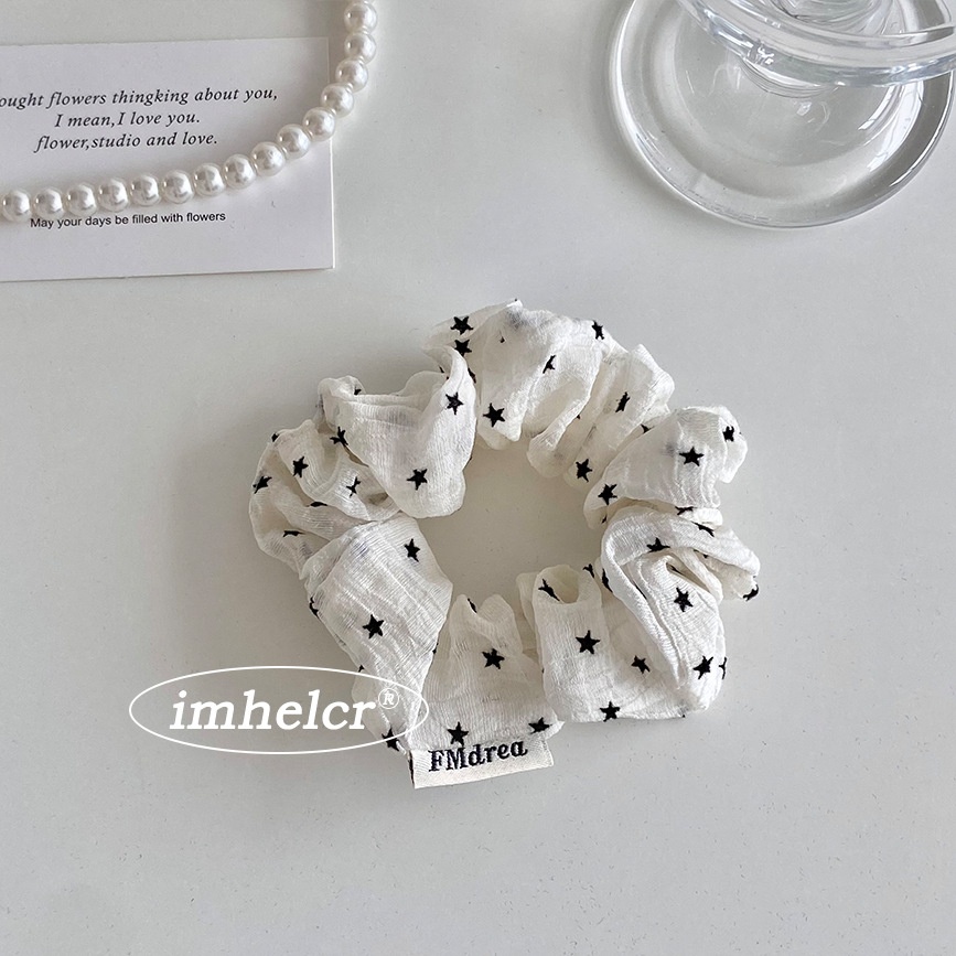 Women's Spring Soft Tulle Hair Tie Star Pattern