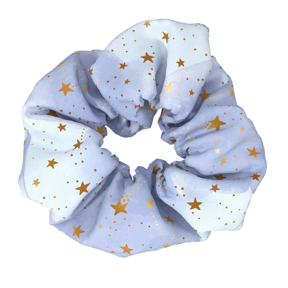 Women's Daily Handmade Fabric Hair Scrunchies Star Moon Floral