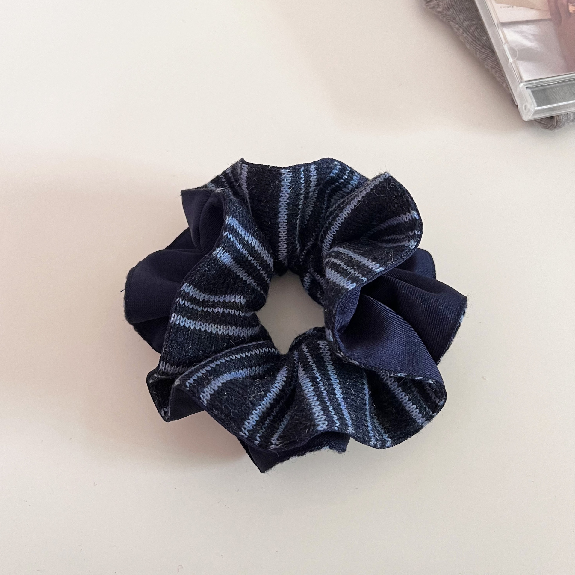 Women's Winter Warm Knitted Headband Hair Accessories Striped Patchwork