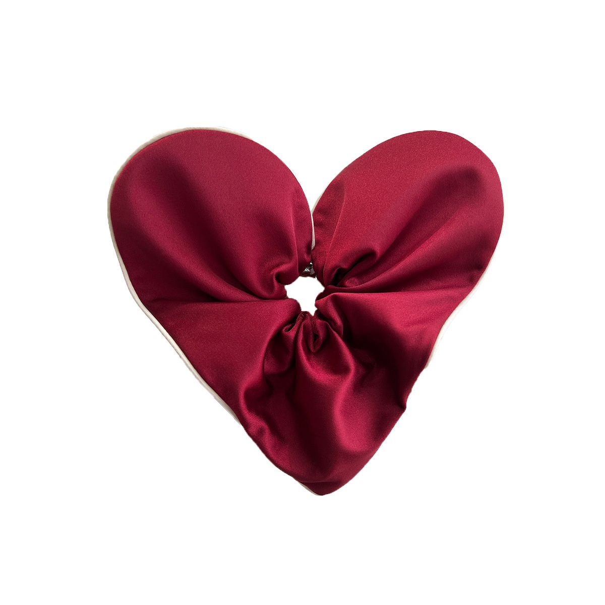 Women's All-Season Cloth Hair Tie Daily Hair Bun Rope Heart-Shaped