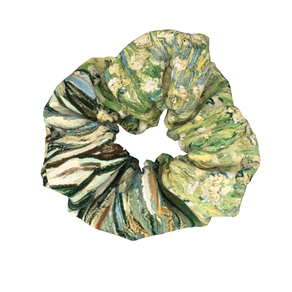 Women's Sweet Cloth Hair Ties Retro Van Gogh Floral Oil Painting