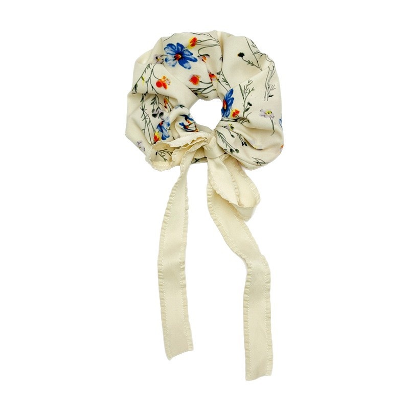 Women's Everyday Fabric Scrunchie Hair Tie Floral Bow Knot Pattern