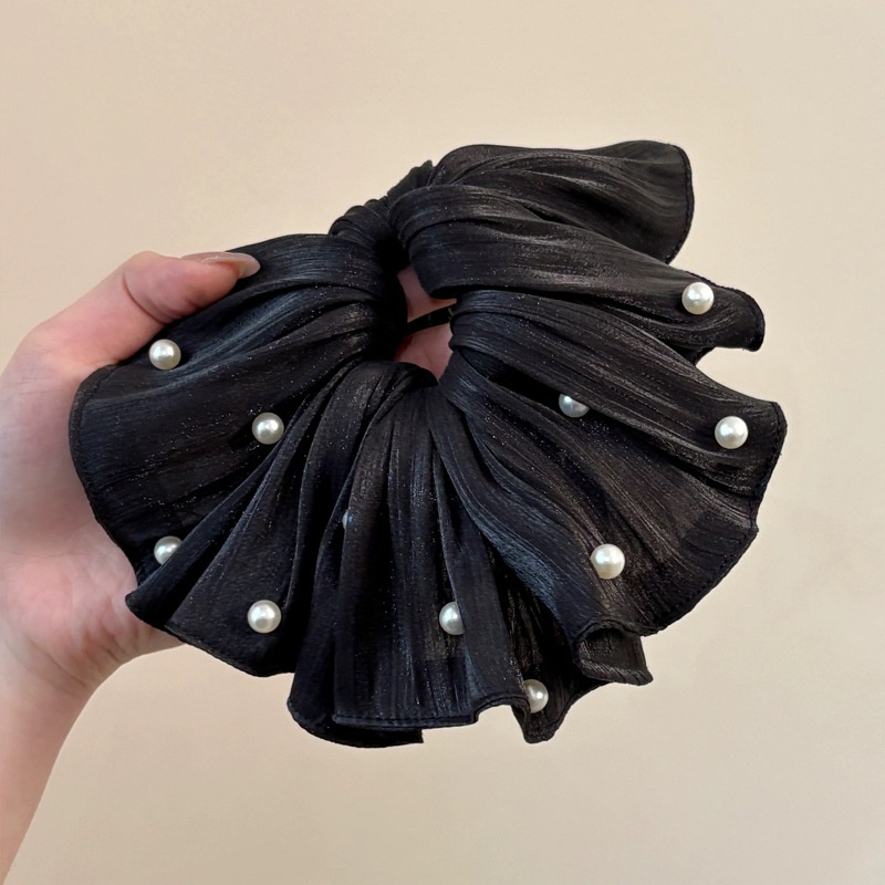 Women's Elegant Large Cloth Scrunchie Banquet Hair Tie Ditsy Floral