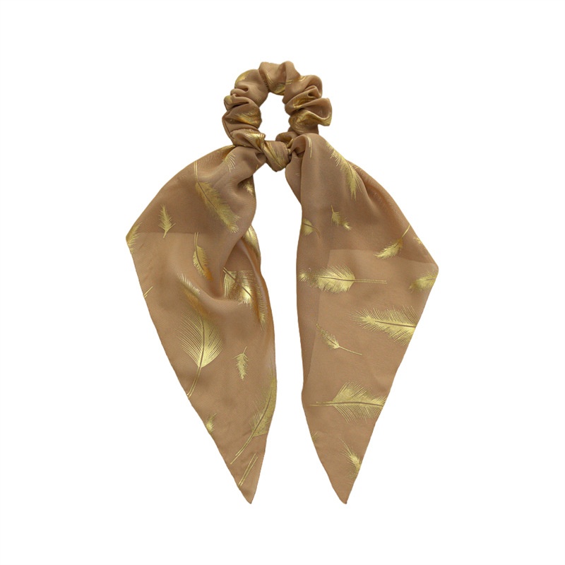 Women's Elastic Hair Tie Pastoral Feather Cloth Daily Scrunchie