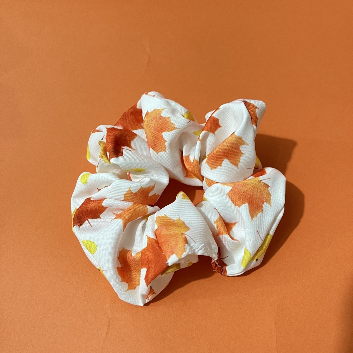 Women Versatile Fabric Hair Ties Assorted Turkey Pumpkin Patterns