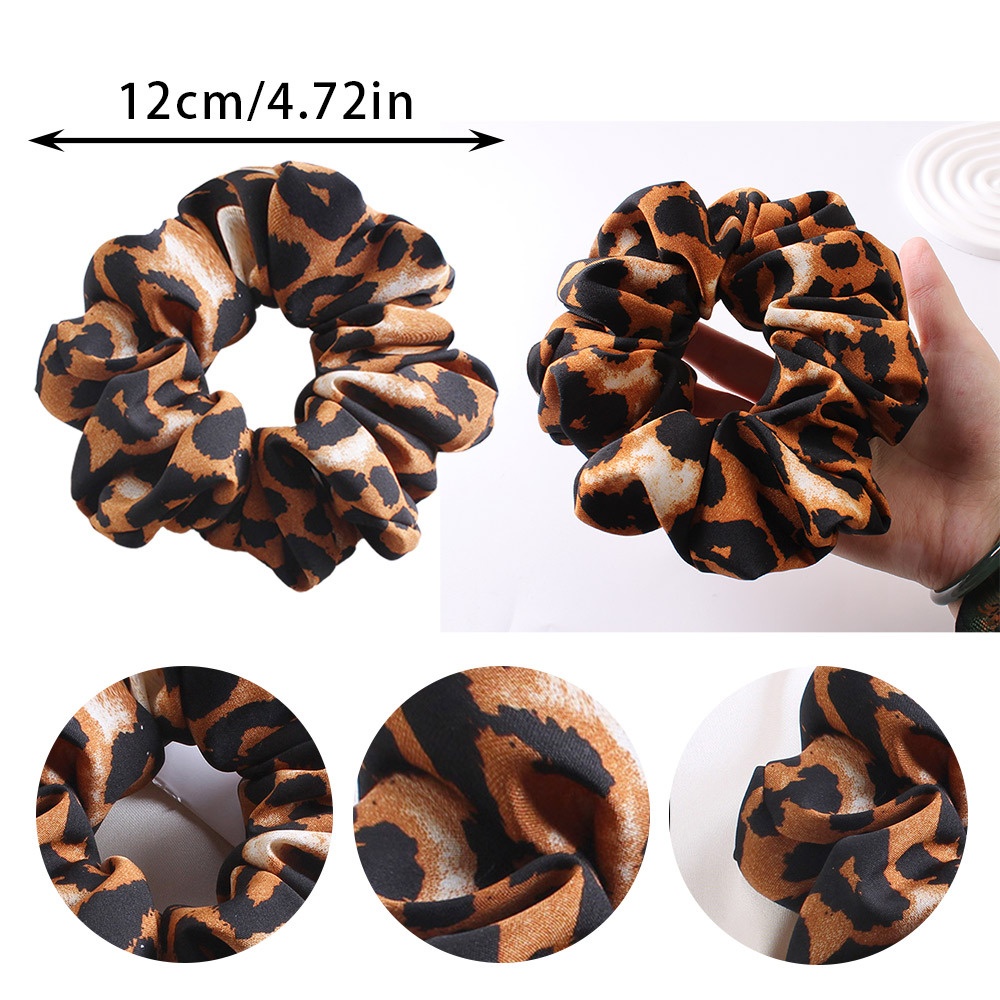 Women's Daily Holiday Cloth Hair Scrunchie Vintage Leopard Print