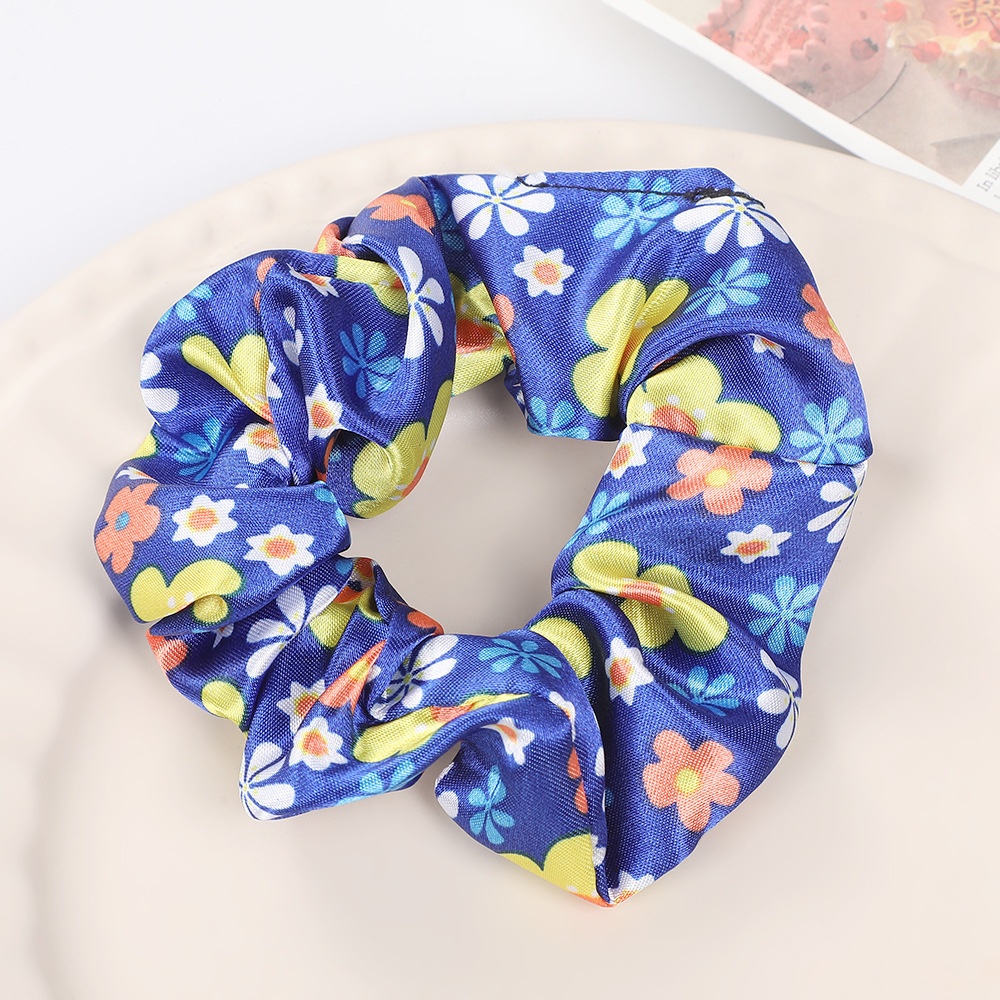 Women's Fabric Elastic Ponytail Holder Hairband Country Ditsy Floral