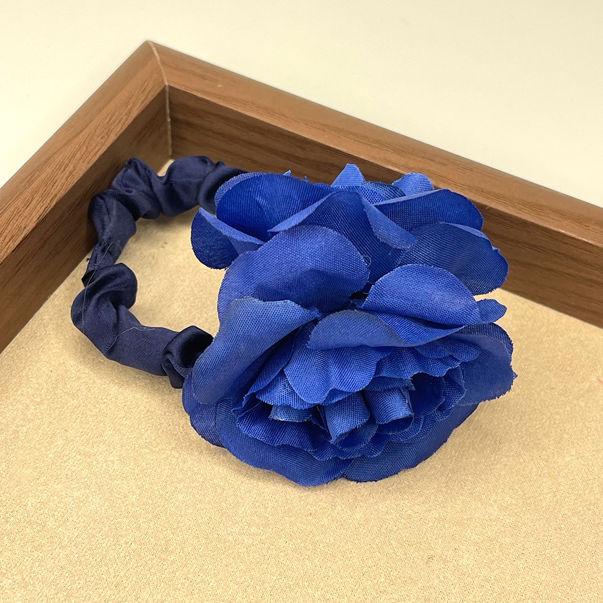 Women's Holiday Hair Tie Accessory Pastoral Plumeria Flower Pattern