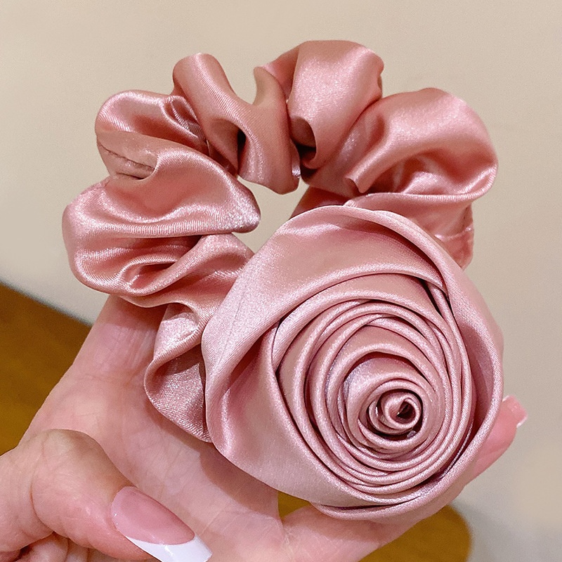 Women's Daily Elastic Hair Tie Retro Rose Flower Horse Pattern