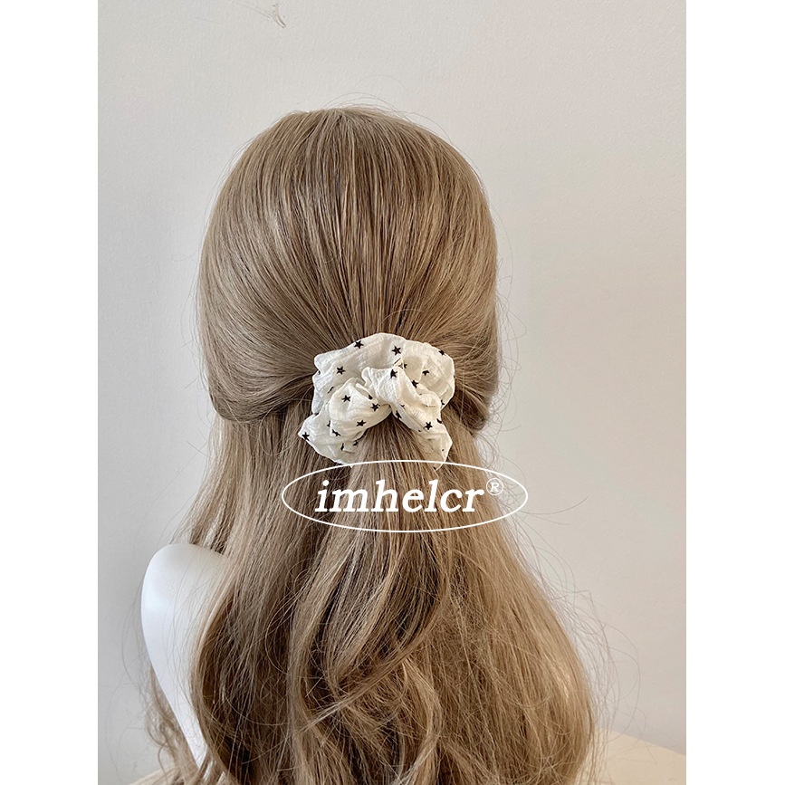 Women's Spring Soft Tulle Hair Tie Star Pattern