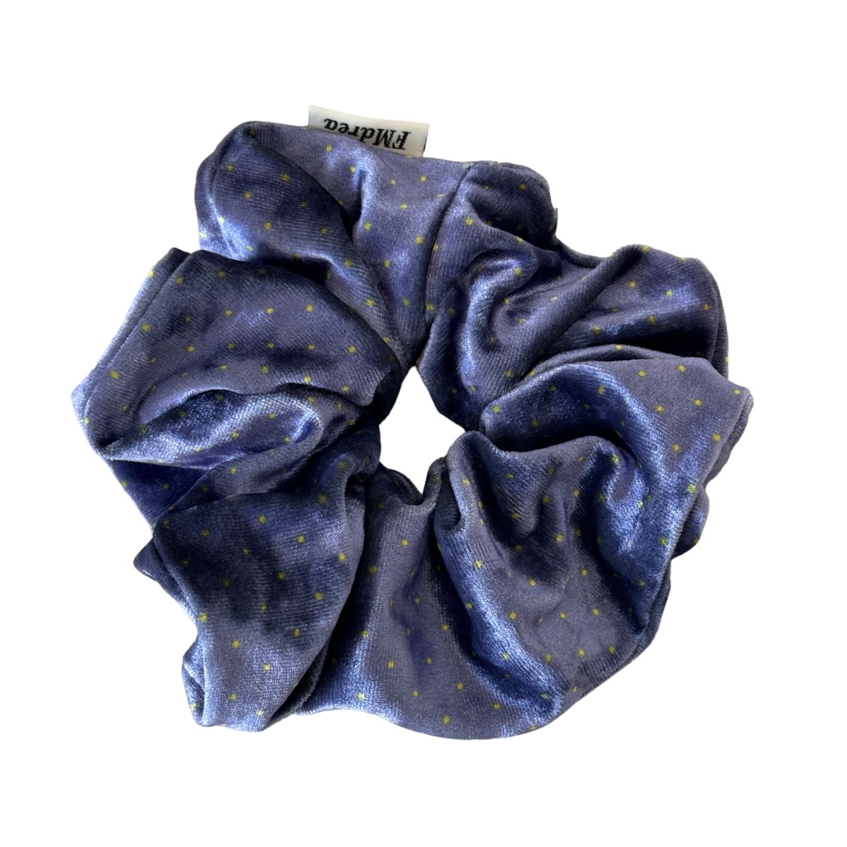 Women's Versatile Bun Hair Scrunchies Autumn Winter Velvet Polka Dot