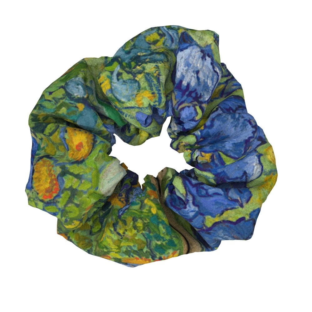 Women's Sweet Cloth Hair Ties Retro Van Gogh Floral Oil Painting