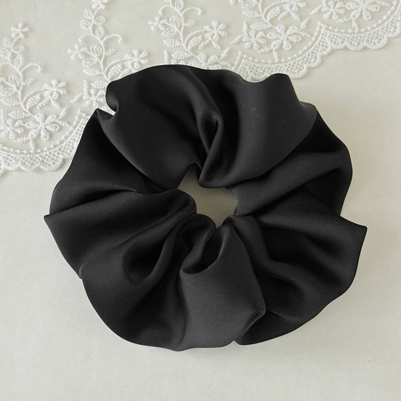 Women's Large Satin Leopard Headband High Elasticity French Style Hair Tie