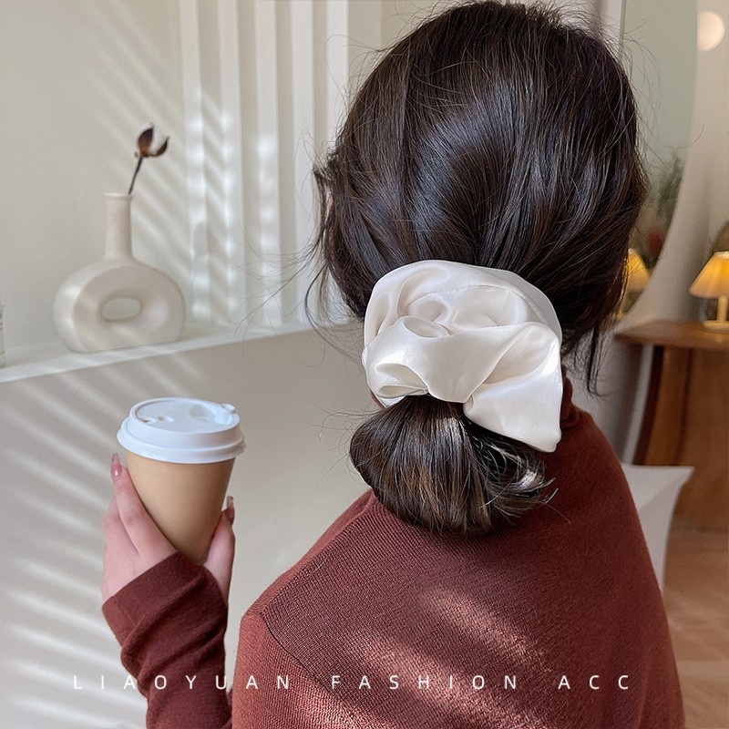 Women's Everyday Fashion Cloth Scrunchie Hair Tie Solid Color