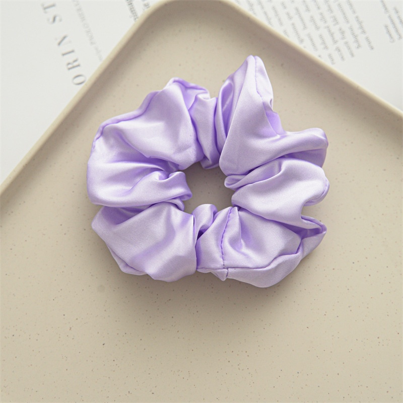 Women's Simple Handmade Cloth Hair Tie Spring Daily Solid Color