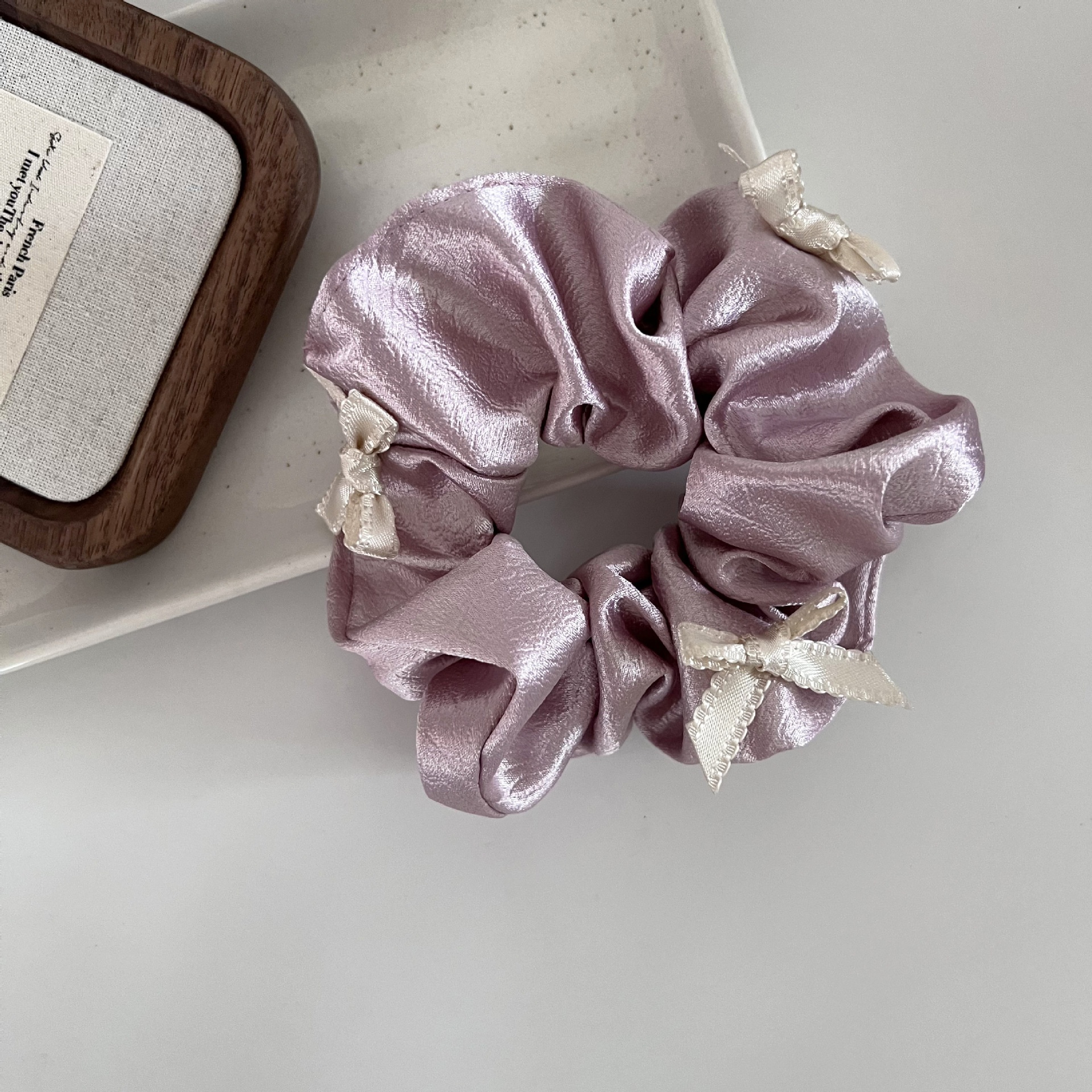 Women's All-Season Satin Ballet Hairband for Hair Bun Bowknot Multi-Color