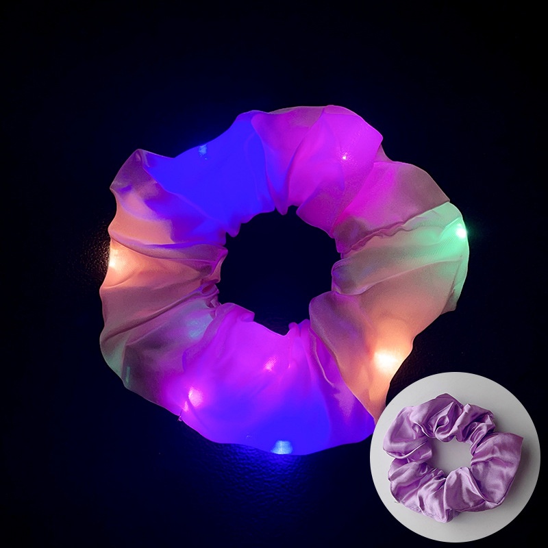 Women's Luminous Artificial Crystal Autumn Halloween Hair Tie Solid Color