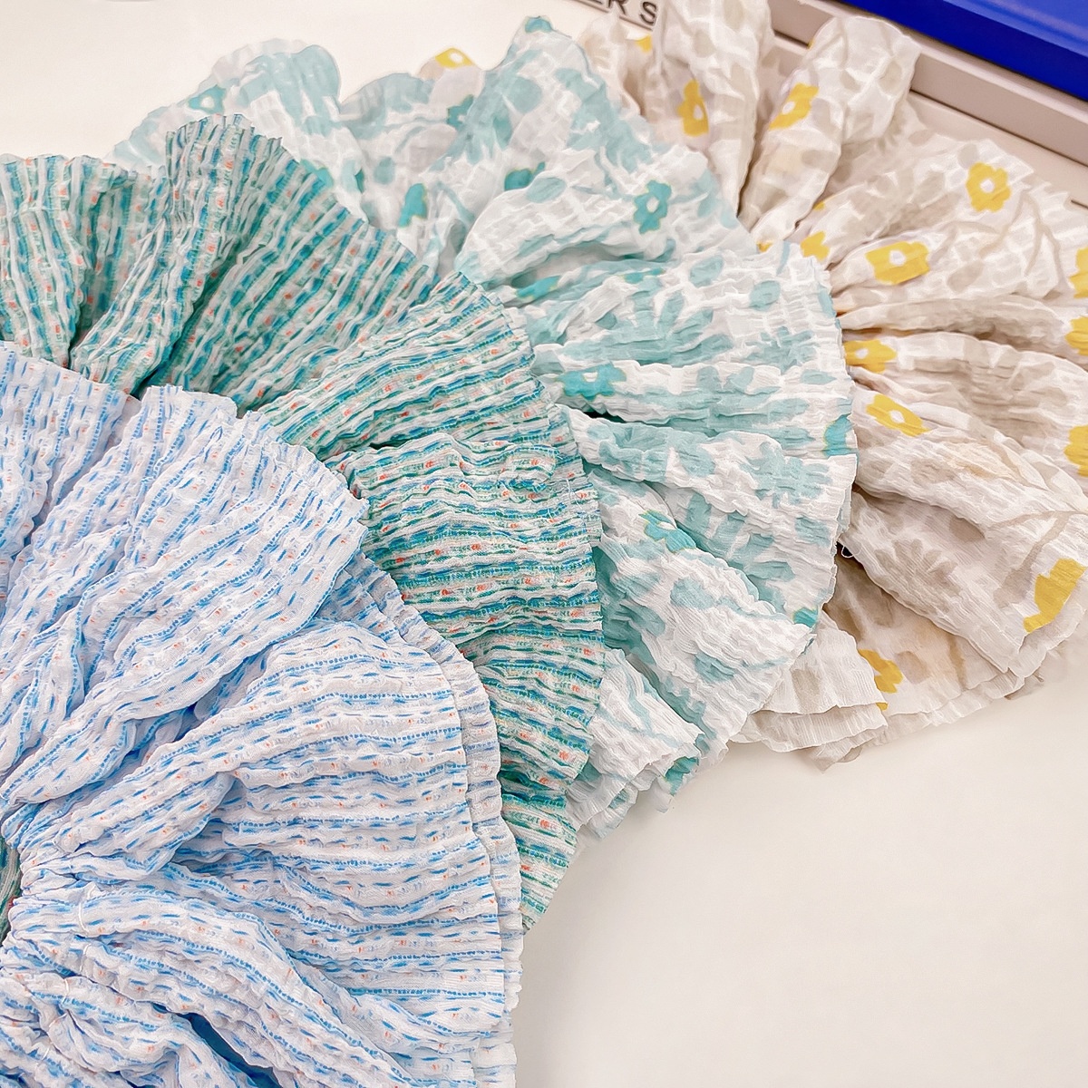 Women's Simple Daily Street Cloth Hair Tie Stripe Flower Pattern