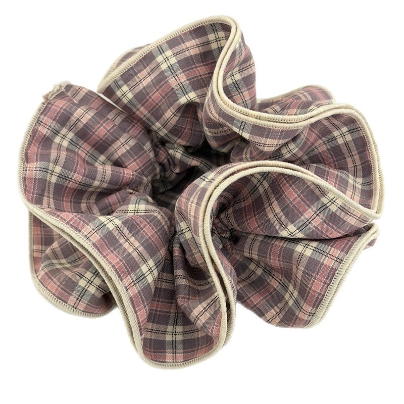 Women's All Season Multifunctional Cloth Hair Tie Preppy Plaid