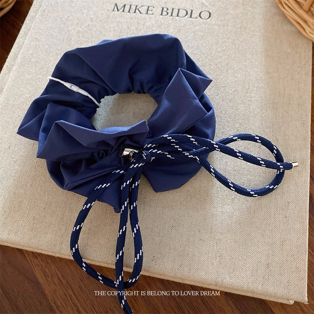 Girls Synthetic Large Bowknot Hair Tie Ponytail Holder Multi-Color Checkered