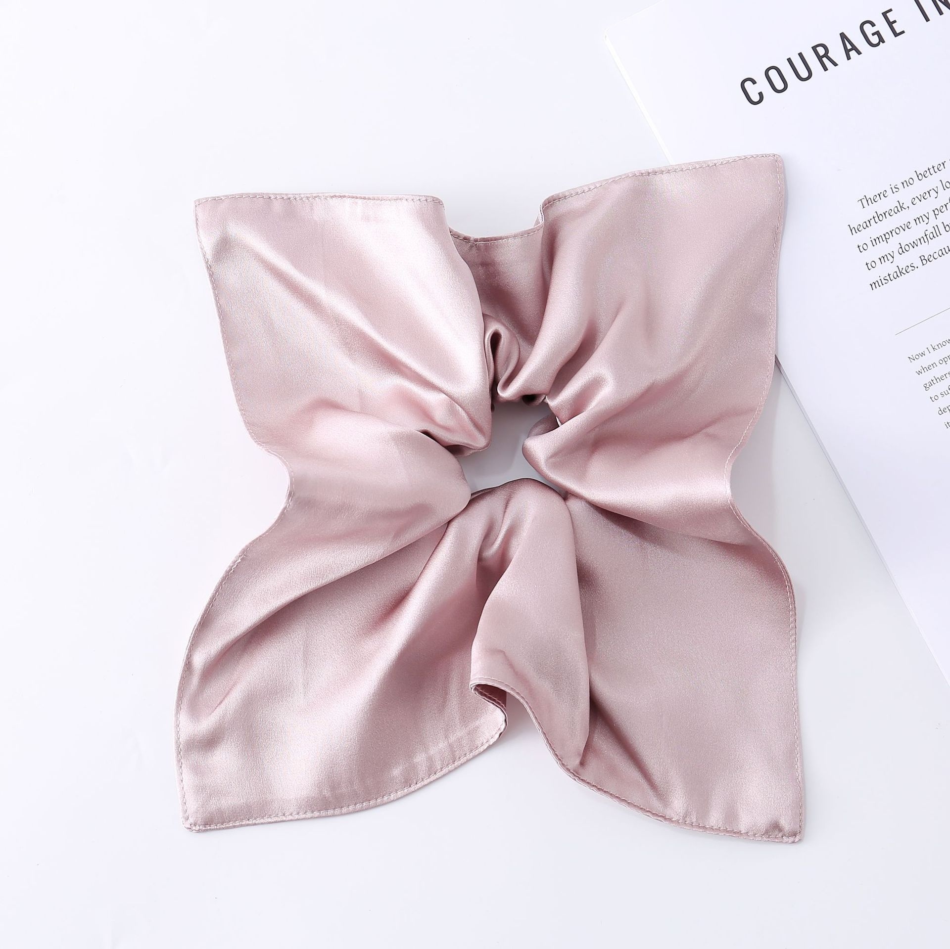 Women's Handmade Silk Windmill Hair Tie Elegant Spring Floral Headwear