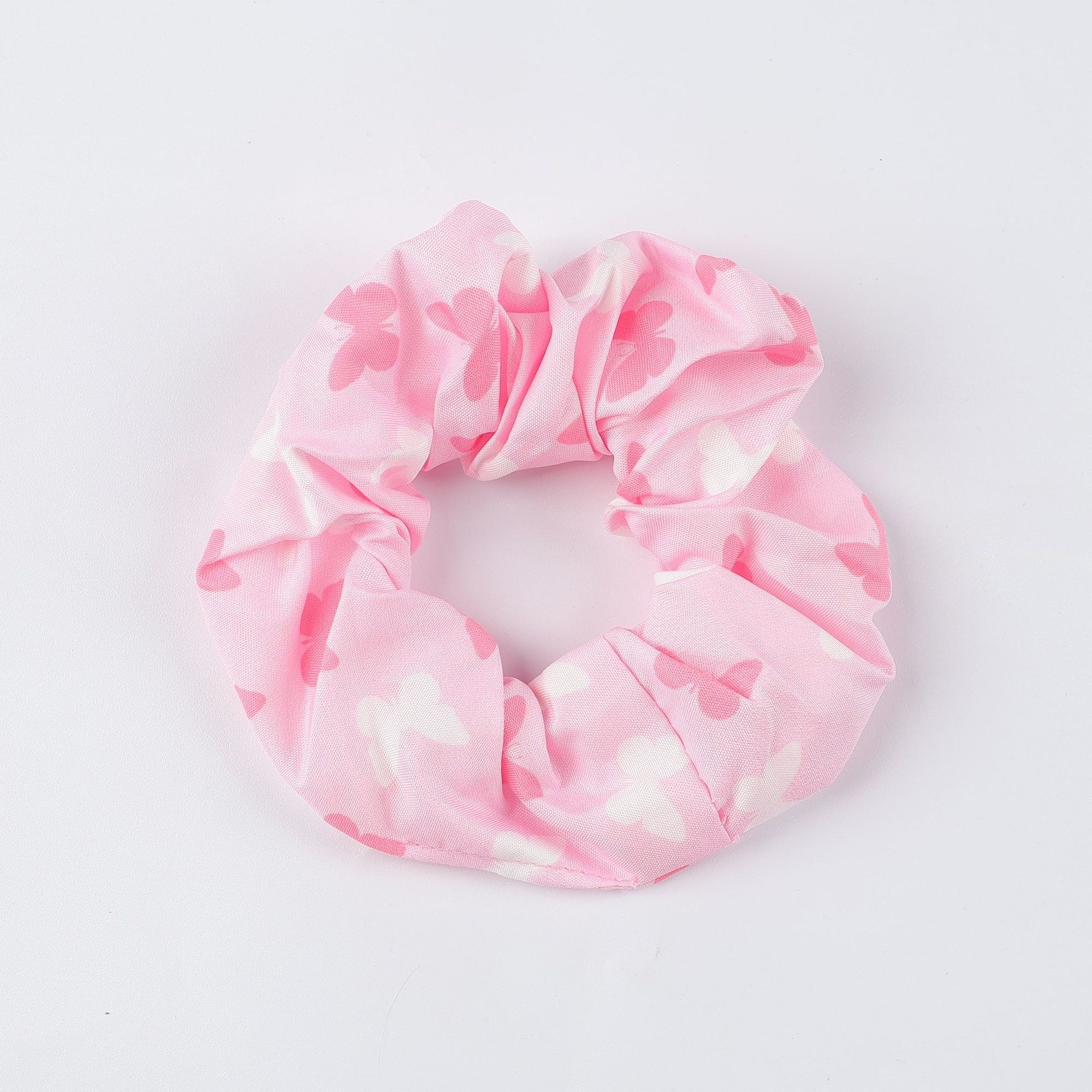 Women's Valentine's Day Heart Printed Satin Hair Scrunchie Hairband