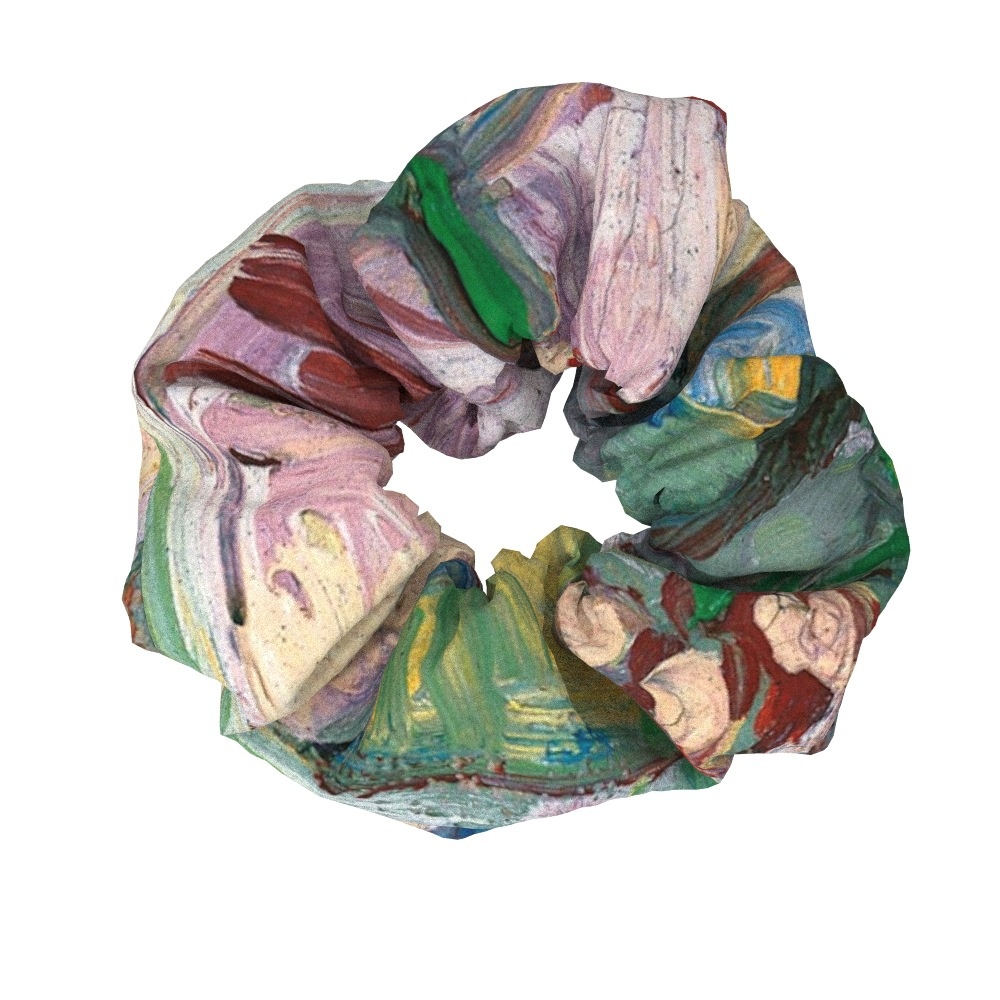 Women's Sweet Cloth Hair Ties Retro Van Gogh Floral Oil Painting