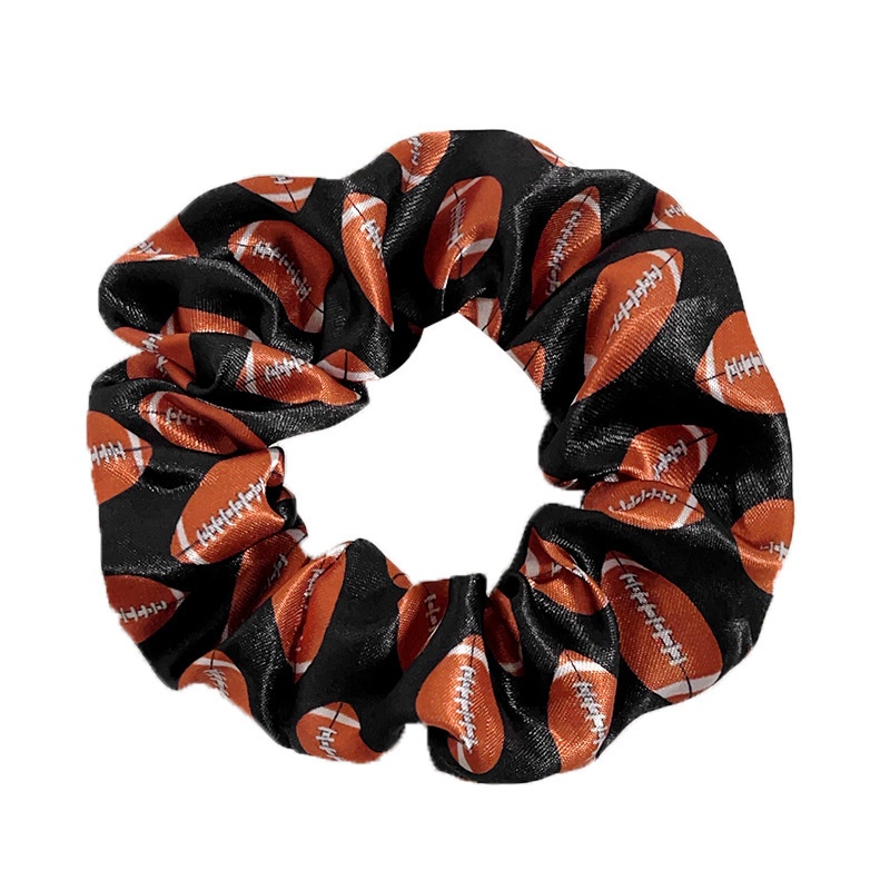 Women's Basketball Cheerleader Cloth Hair Tie Elastic Band Round Style