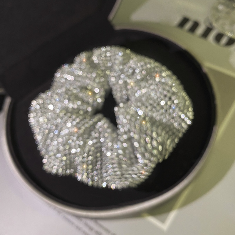 Women's Handmade Solid Color Cloth Hair Tie Simple Scrunchie for Daily Party