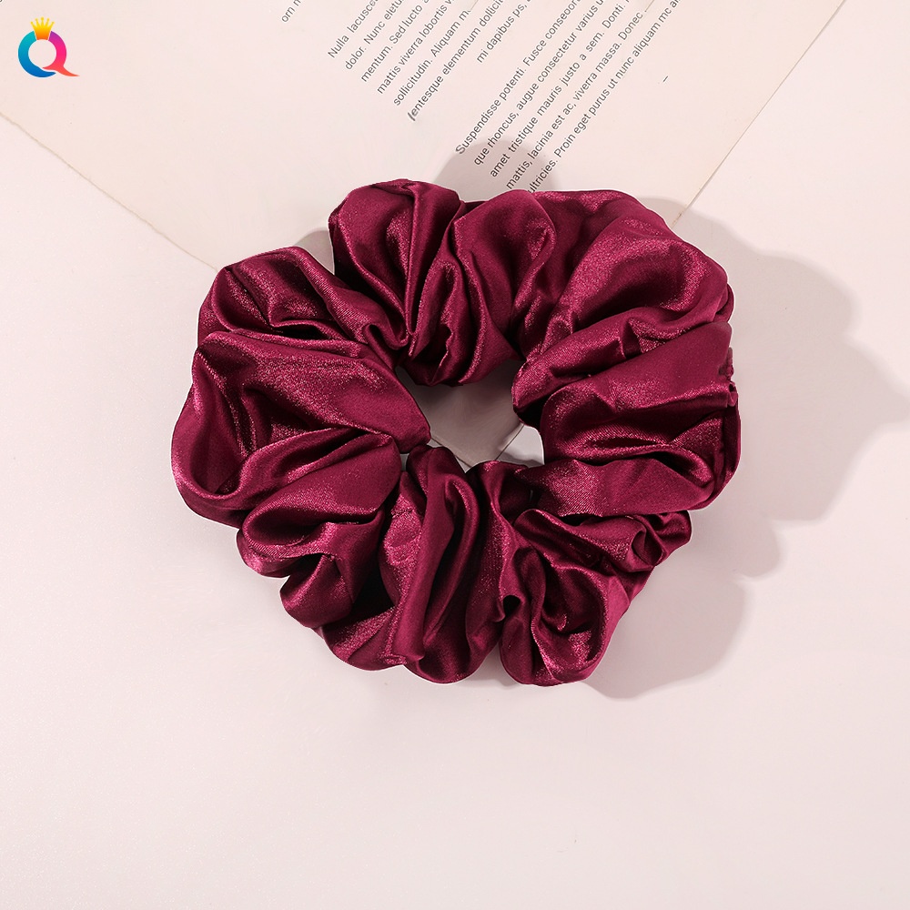 Women's Simple Daily Pleated Cloth Hair Scrunchie Solid Color