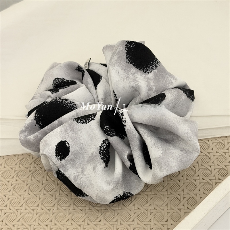 Women's Minimalist Watermark Print Fabric Hairband Multi-color Large Tie