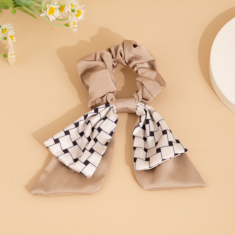 Women's Elegant Large Bowknot Hair Tie Scrunchie Retro French Satin