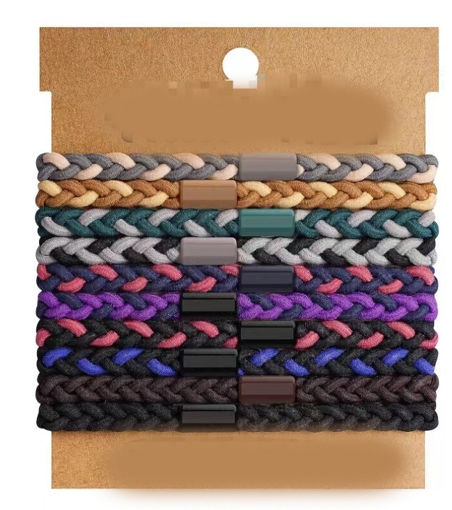 Men's Business Woven Headband Scarf Color Block Synthetic Fiber Hair Tie