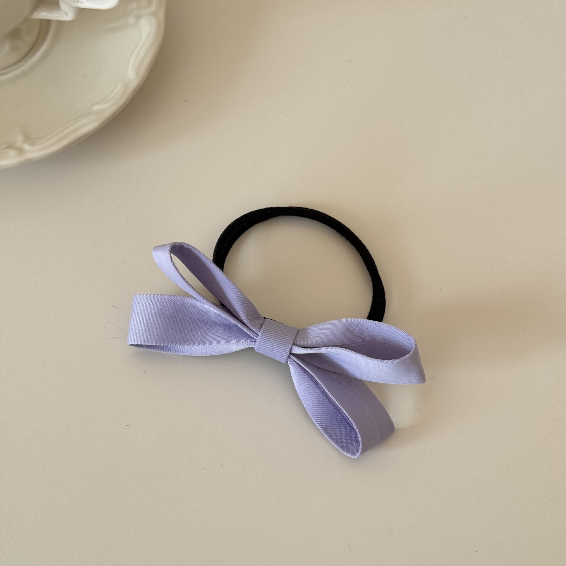 Women's Comfortable Soft Polyester Everyday Bow Knot Hair Tie Pink