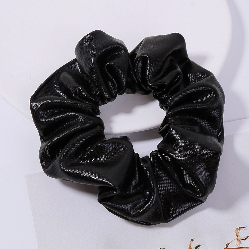 Women's Vintage Leather Hair Tie for Daily Holiday Solid Color