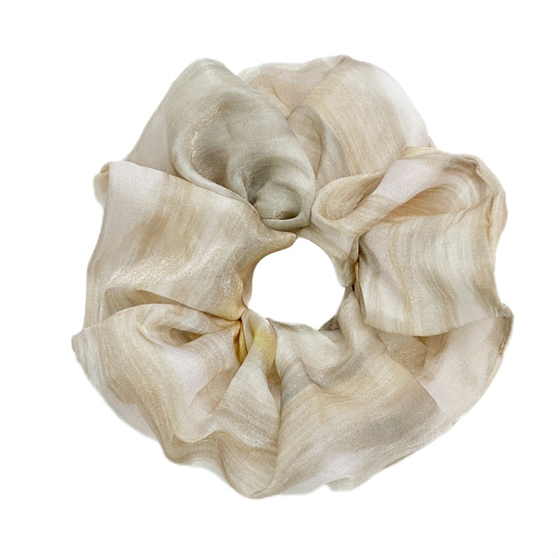 Women's Elegant Summer Chiffon Hair Bands Large Dyed Shell Pattern