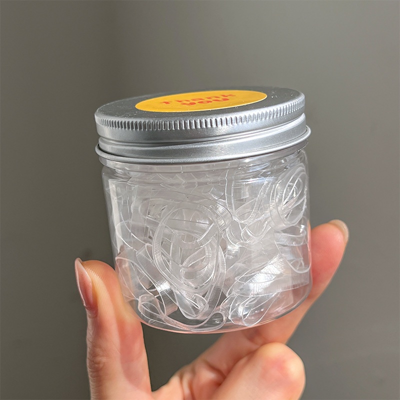 Girls High Elastic Thickened Canned Hair Ties Colorful Rubber Bands