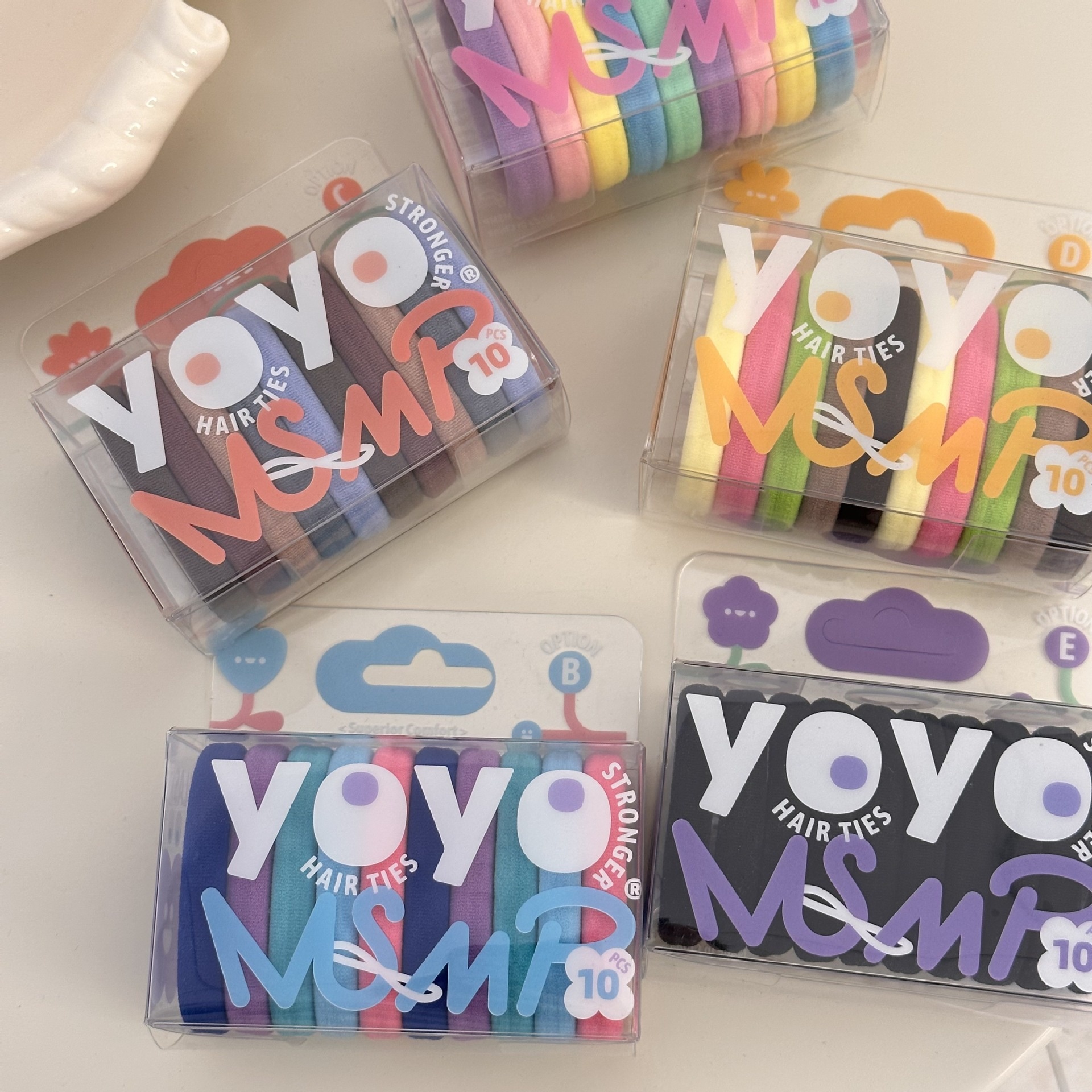 Women's Comfortable Polyester Hair Ties For Secure Styling Black