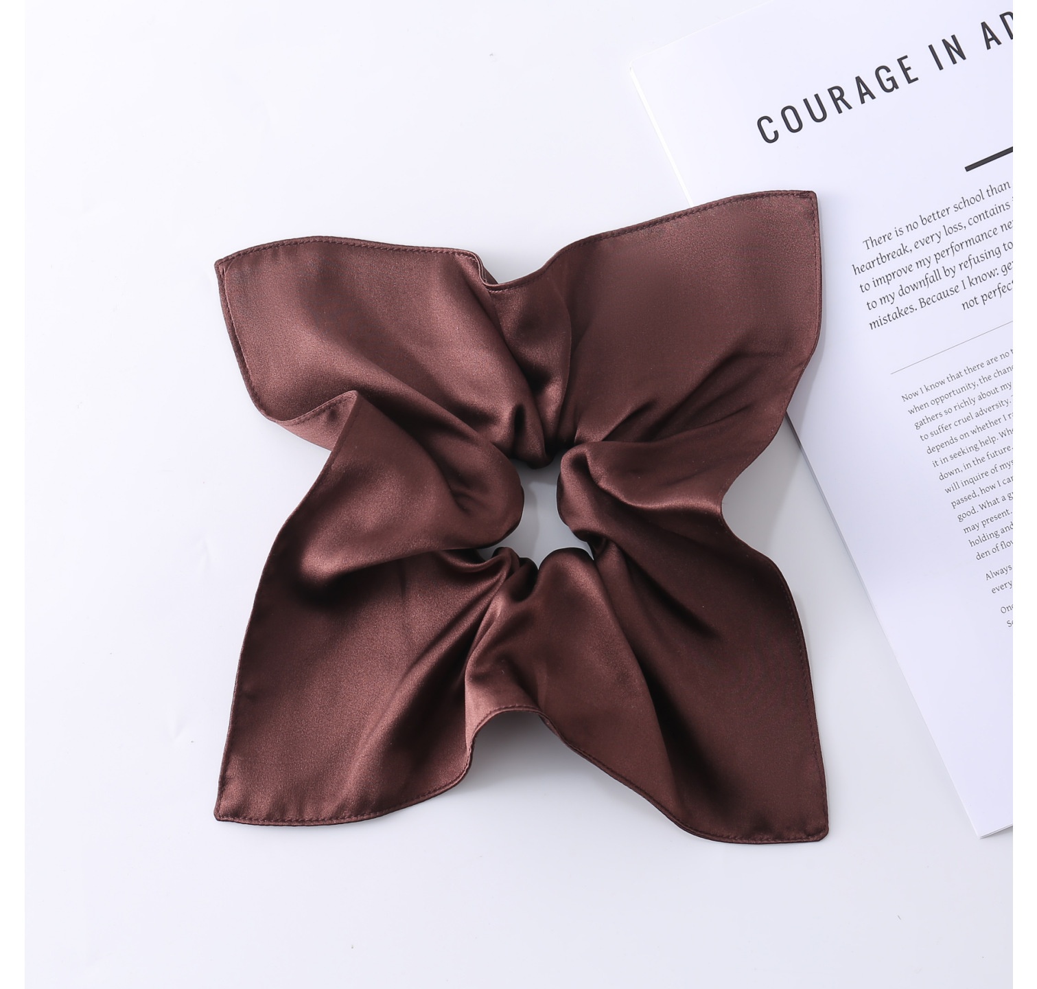 Women's Handmade Silk Windmill Hair Tie Elegant Spring Floral Headwear