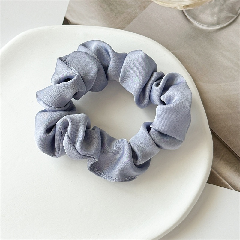 Women's High Elastic Summer Ponytail Scrunchie Hair Tie Solid Color