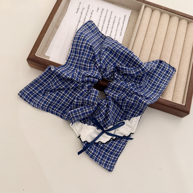 Women's Elegant Large Cloth Scrunchie Banquet Hair Tie Ditsy Floral