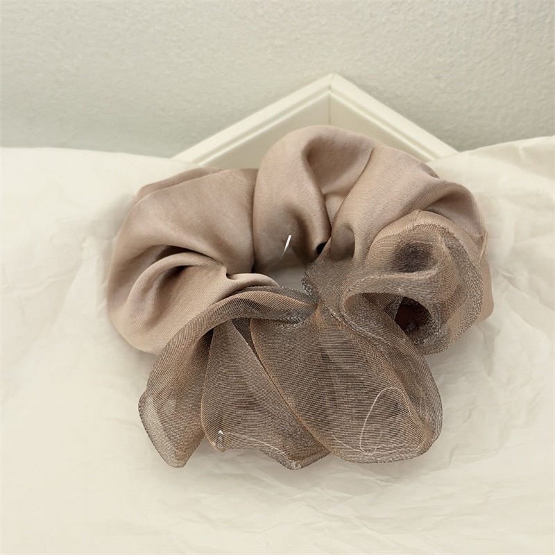 Women's Elegant Irregular Rhinestone Hair Tie, Chic Black Cloth Hair Band