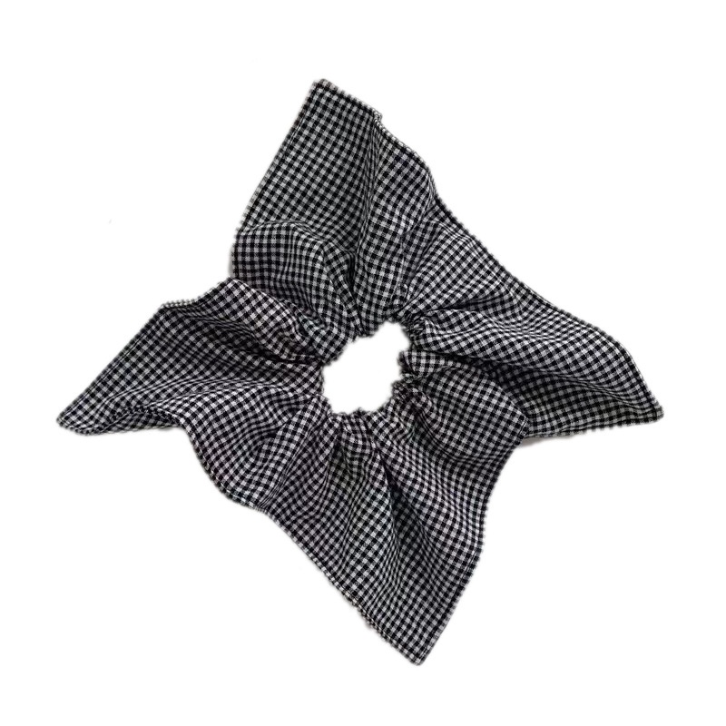 Women's Elegant Cloth Scarf Bowknot Hair Bands Geometric Pattern